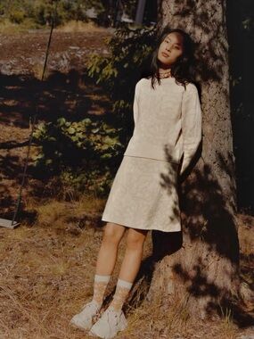 Marimekko Uniqlo 2 piece set - sweater and skirt